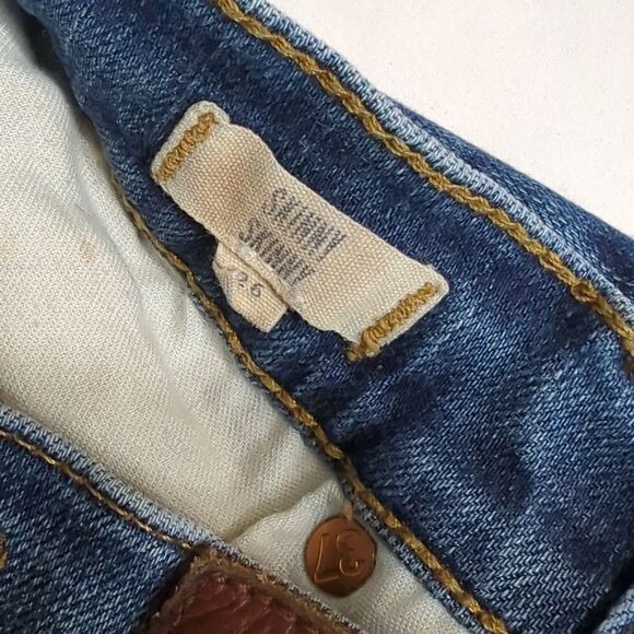 Madewell Womens Jeans 26 Blue Skinny Skinny Distressed Jeans 27" Inseam Lowrise - Picture 6 of 10